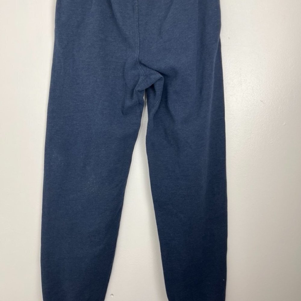 Roots Athletic Cotton Blue Sweatpants FLAW w/ Small 1" hole - Picture 8 of 12